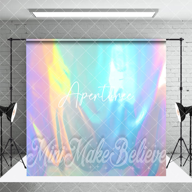 Aperturee - Aperturee Colorful Laser Curtain Balloons Room Set Backdrop