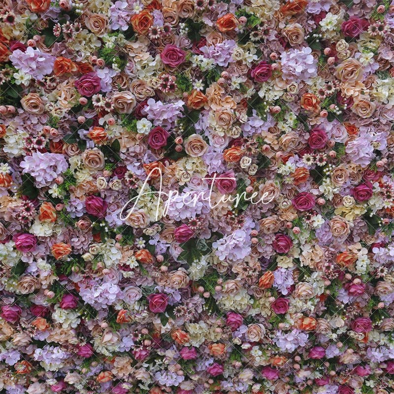 Aperturee - Aperturee Colorful Luxury Artificial Flower Panels Party Decor