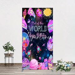 Aperturee - Aperturee Colorful Outer Space Galaxy Birthday Arch Backdrop