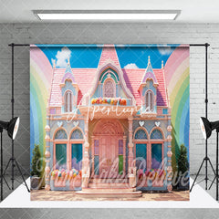 Aperturee - Aperturee Colorful Rainbow Architecture Room Set Backdrop