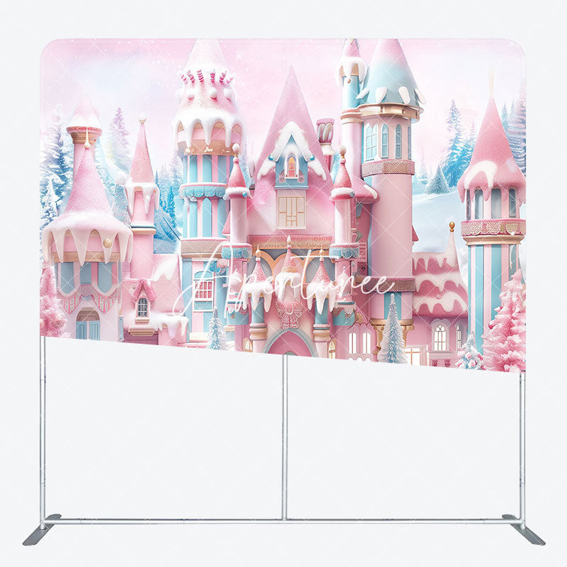 Aperturee - Aperturee Colorful Snowy Castle Soldier Pillow Case Backdrop