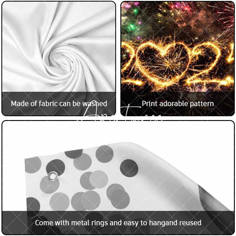 Aperturee - Aperturee Colorful Sparks 2025 New Year Garage Door Banner