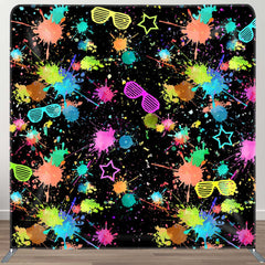 Aperturee - Aperturee Colorful Splash Print Sunglass Pillow Case Backdrop