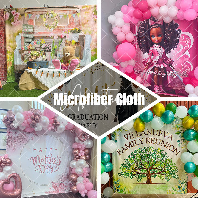 Aperturee - Aperturee Colorful Undersea Scene Mermaid 1st Birthday Backdrop