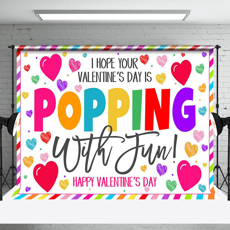 Aperturee - Aperturee Colorful Valentines Day Is Popping With Fun Backdrop