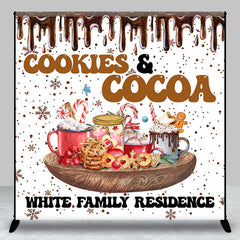 Aperturee - Aperturee Cookies Cocoa Custom White Family Residence Backdrop