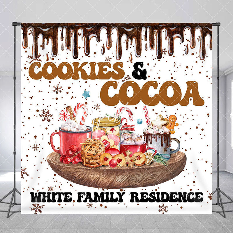 Aperturee - Aperturee Cookies Cocoa Custom White Family Residence Backdrop