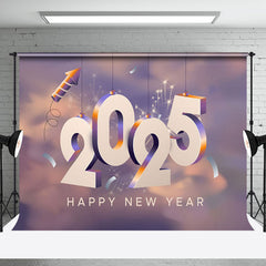 Aperturee - Aperturee Cool 2025 Sparkle Sunset Cloud New Year Backdrop