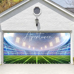 Aperturee - Aperturee Cool Football Game Day Stadium Garage Door Banner