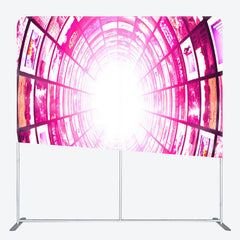 Aperturee - Aperturee Cool Pink Monitors Tunnel Light Party Backdrop Cover