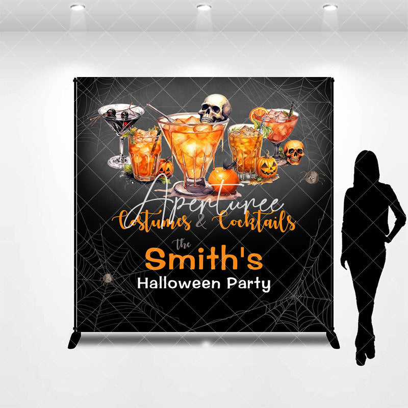 Aperturee - Aperturee Costumes Cocktails Custom Name Halloween Backdrop