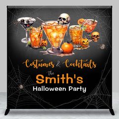 Aperturee - Aperturee Costumes Cocktails Custom Name Halloween Backdrop