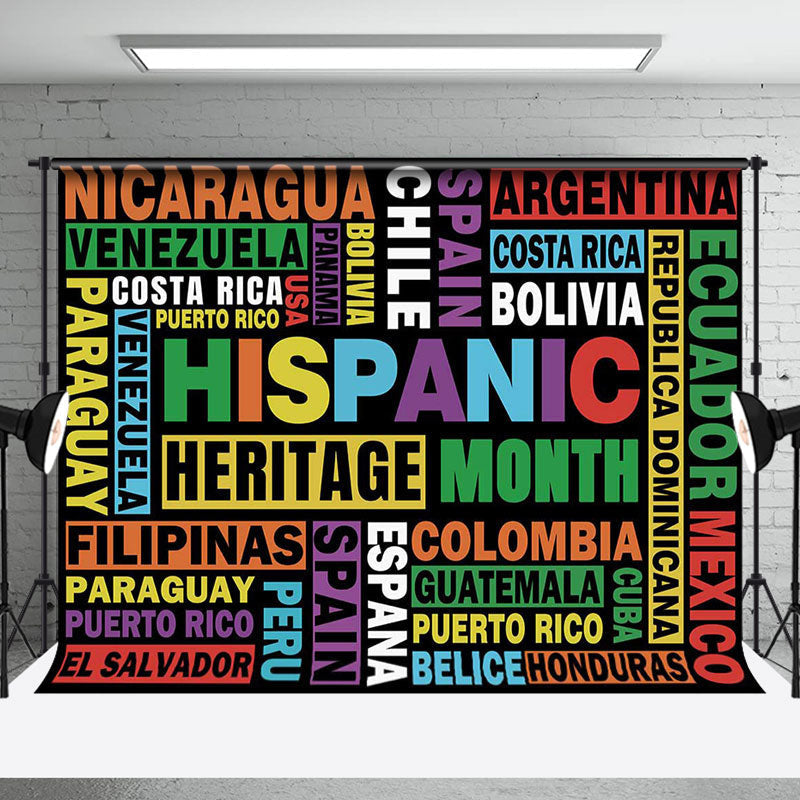 Aperturee - Aperturee Countries Names Hispanic Heritage Month Backdrop