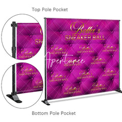 Aperturee - Aperturee Custom Pink Sneaker Ball Step And Repeat Banner