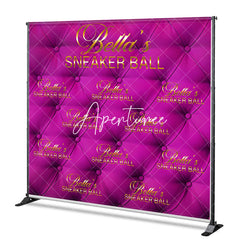 Aperturee - Aperturee Custom Pink Sneaker Ball Step And Repeat Banner