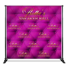 Aperturee - Aperturee Custom Pink Sneaker Ball Step And Repeat Banner