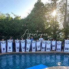 Aperturee - Aperturee Custom School Sport Team Beach Towel with Logo