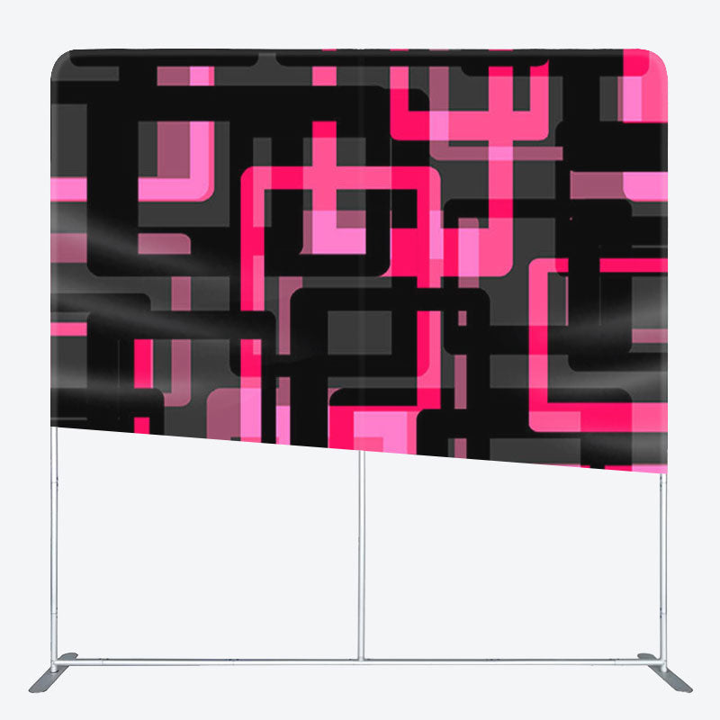 Aperturee - Aperturee Cyber Style Pink Texture Backdrop Cover For Birthday