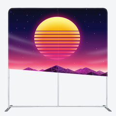 Aperturee - Aperturee Cyber Sunset Matrix Backdrop Cover For Party Decor