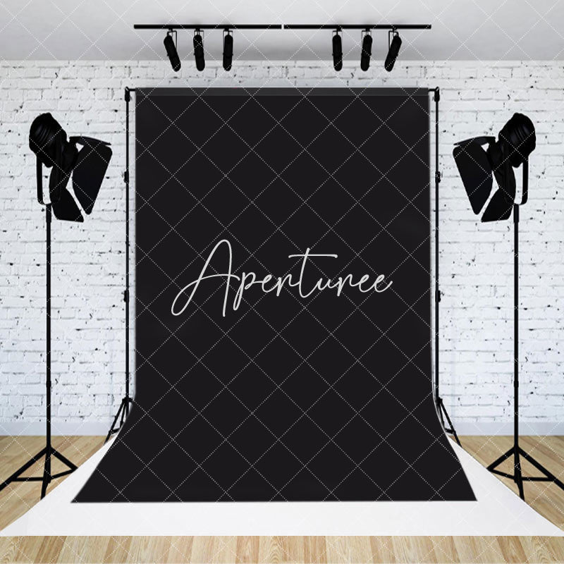 Aperturee - Aperturee Dark Black Solid Color Portrait Photography Backdrop