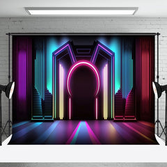 Aperturee - Aperturee Dark Colorful Cool Discotheque Dance Party Backdrop