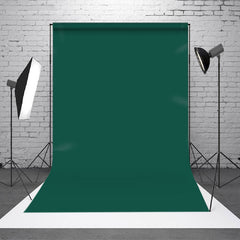 Aperturee - Aperturee Dark Green Solid Color Green Backdrop For Photography