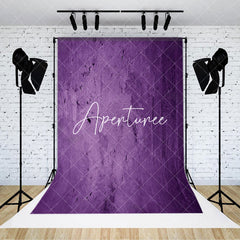 Aperturee - Aperturee Dark Purple Messy Cement Wall Fine Art Backdrop