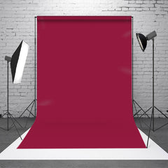 Aperturee - Aperturee Dark Red Solid Color Portrait Photography Backdrop