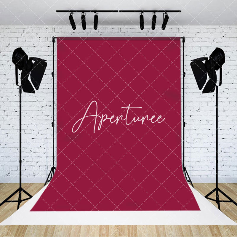 Aperturee - Aperturee Dark Red Solid Color Portrait Photography Backdrop