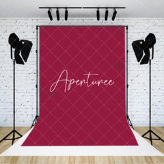 Aperturee - Aperturee Dark Red Solid Color Portrait Photography Backdrop