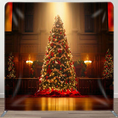 Aperturee - Aperturee Dark Room Light Christmas Tension Fabric Backdrop