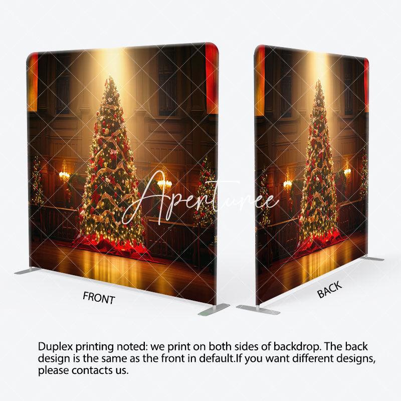 Aperturee - Aperturee Dark Room Light Christmas Tension Fabric Backdrop