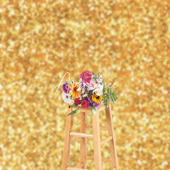 Aperturee - Aperturee Dense Bright Gold Dots Twinkling Photo Backdrop