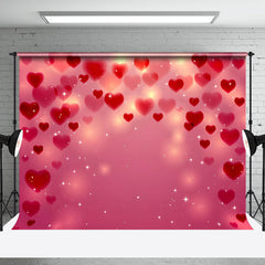 Aperturee - Aperturee Dense Red Heart Romantic Vibe Valentines Day Backdrop