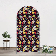 Aperturee - Aperturee Dense Skull Guitar Day Of The Dead Arch Backdrop