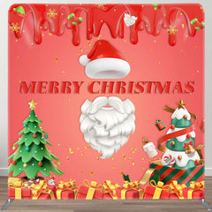 Aperturee - Aperturee Dessert Gift Santa Christmas Tension Fabric Backdrop