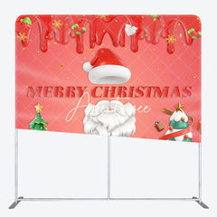 Aperturee - Aperturee Dessert Gift Santa Christmas Tension Fabric Backdrop