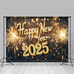 Aperturee - Aperturee Diamond Decoration 2025 Happy New Year Party Backdrop