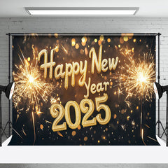 Aperturee - Aperturee Diamond Decoration 2025 Happy New Year Party Backdrop