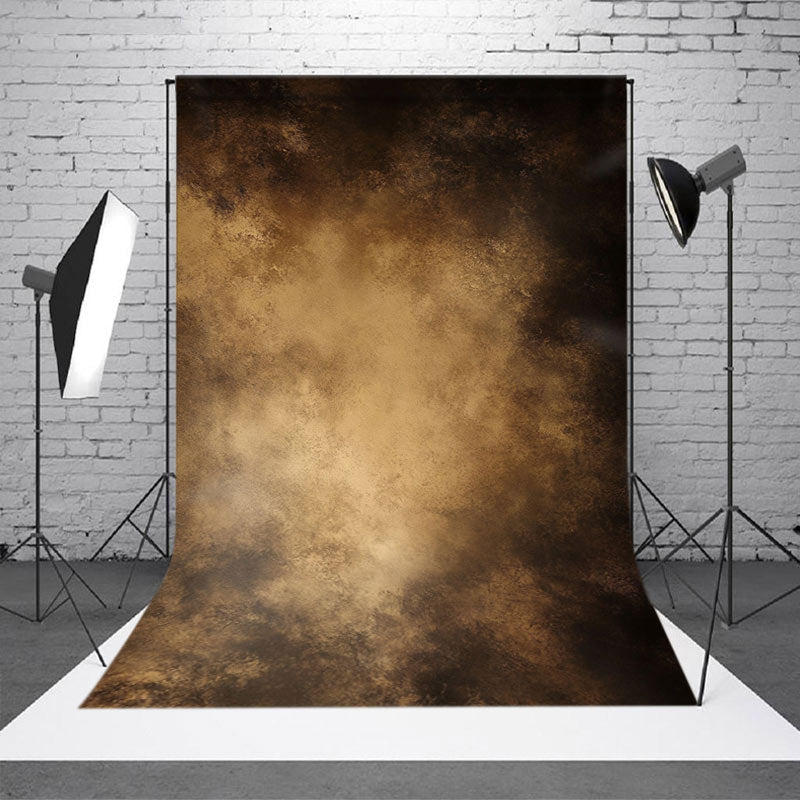 Aperturee - Aperturee Dirty Brown Misty Abstract Texture Photo Backdrop