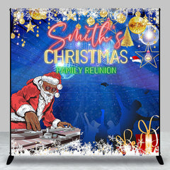 Aperturee - Aperturee Disco Santa Christmas Custom Family Reunion Backdrop