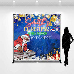 Aperturee - Aperturee Disco Santa Christmas Custom Family Reunion Backdrop