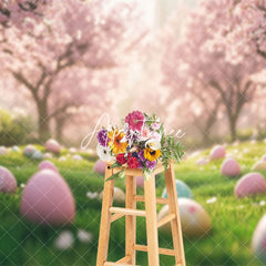 Aperturee - Aperturee Dreamy Full Of Easter Eggs Sweet Wonderland Backdrop