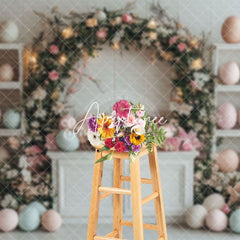 Aperturee - Aperturee Easter Festival Decorative Eggs Display Backdrop