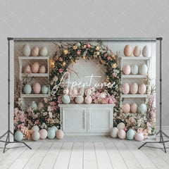 Aperturee - Aperturee Easter Festival Decorative Eggs Display Backdrop