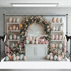 Aperturee - Aperturee Easter Festival Decorative Eggs Display Backdrop