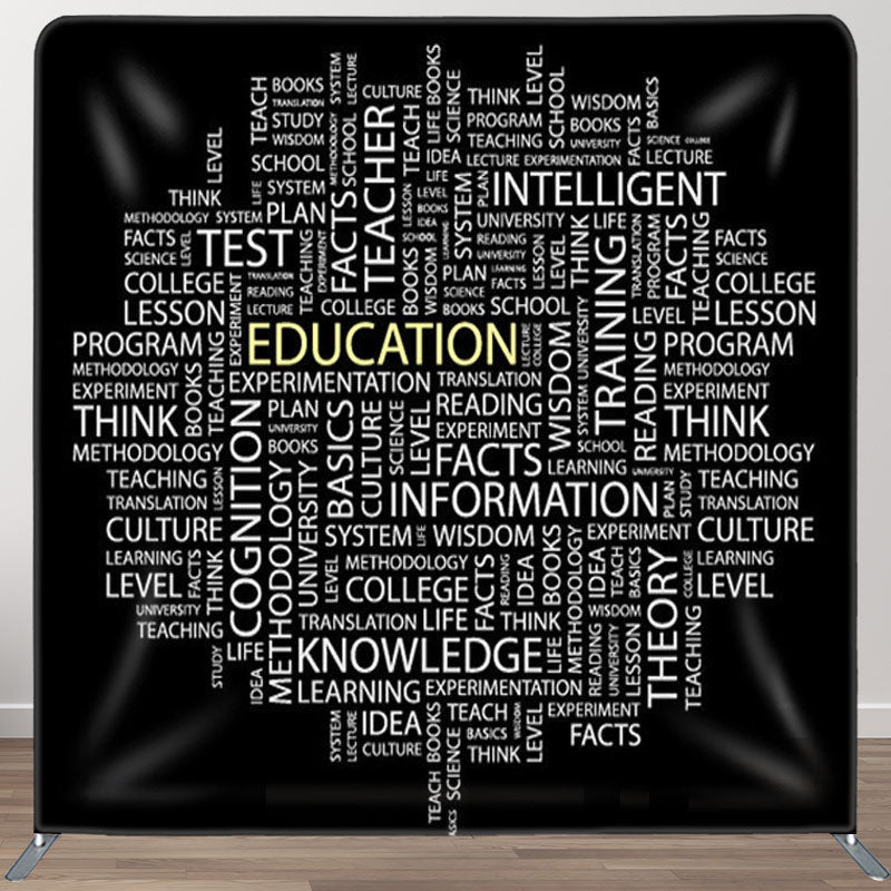 Aperturee - Aperturee Education Information Text Backdrop Cover For Decor