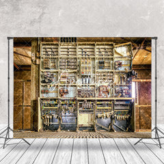 Aperturee - Aperturee Electrical Panel Wall Vintage Architecture Backdrop