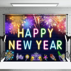 Aperturee - Aperturee Electronic Musical Notes Happy New Year Backdrop