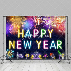 Aperturee - Aperturee Electronic Musical Notes Happy New Year Backdrop